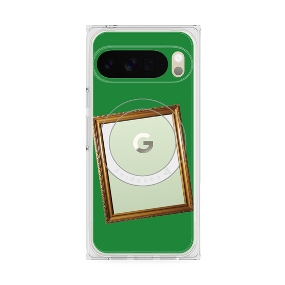 Premium Square Case with Pixelsnap［ Photo Frame - Green ］