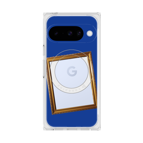 Premium Square Case with Pixelsnap［ Photo Frame - Blue ］