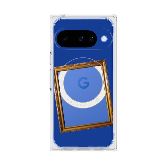 Premium Square Case with Pixelsnap［ Photo Frame - Blue ］