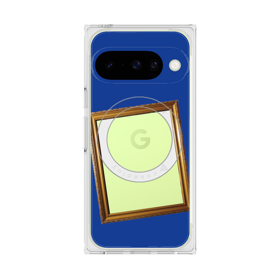 Premium Square Case with Pixelsnap［ Photo Frame - Blue ］