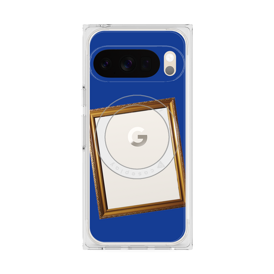 Premium Square Case with Pixelsnap［ Photo Frame - Blue ］