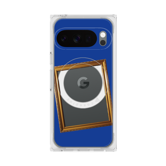 Premium Square Case with Pixelsnap［ Photo Frame - Blue ］