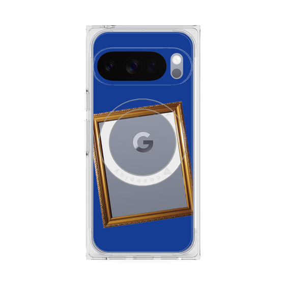 Premium Square Case with Pixelsnap［ Photo Frame - Blue ］