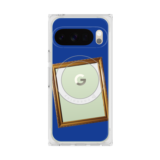 Premium Square Case with Pixelsnap［ Photo Frame - Blue ］