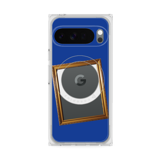 Premium Square Case with Pixelsnap［ Photo Frame - Blue ］