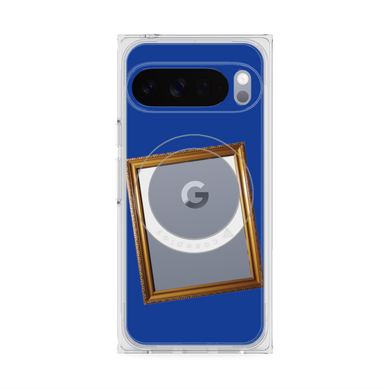 Premium Square Case with Pixelsnap［ Photo Frame - Blue ］