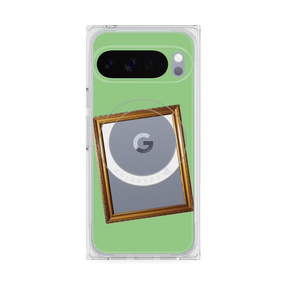 Premium Square Case with Pixelsnap［ Photo Frame - Light Green ］