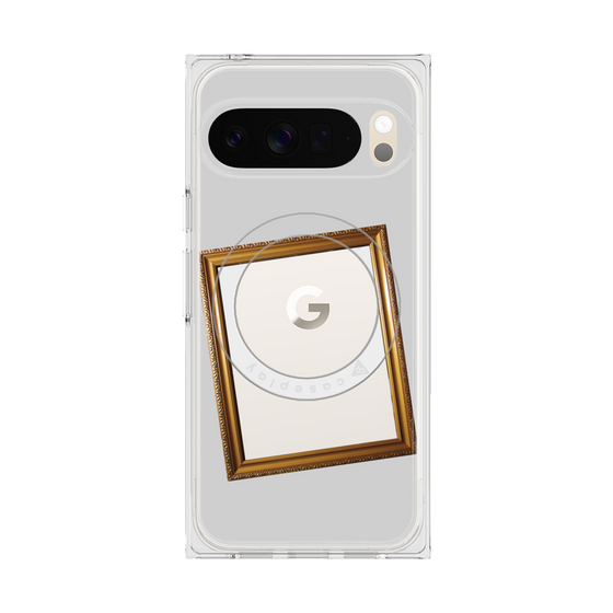 Premium Square Case with Pixelsnap［ Photo Frame - Light Gray ］