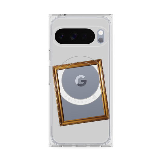 Premium Square Case with Pixelsnap［ Photo Frame - Light Gray ］