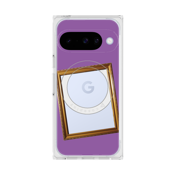 Premium Square Case with Pixelsnap［ Photo Frame - Purple ］