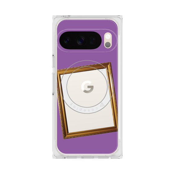 Premium Square Case with Pixelsnap［ Photo Frame - Purple ］
