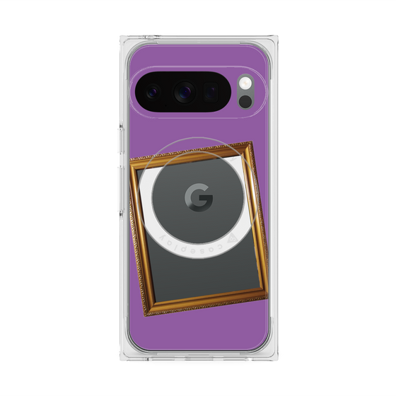 Premium Square Case with Pixelsnap［ Photo Frame - Purple ］