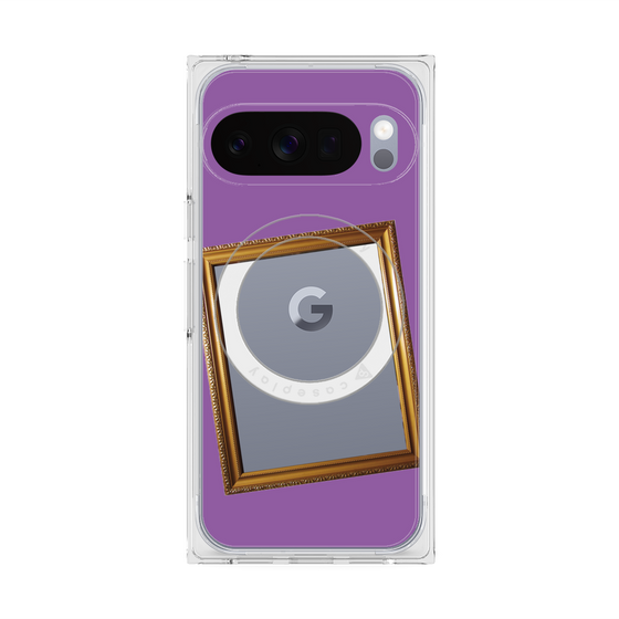Premium Square Case with Pixelsnap［ Photo Frame - Purple ］