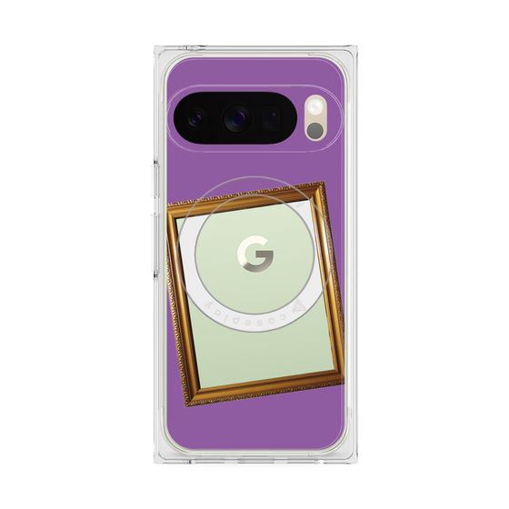 Premium Square Case with Pixelsnap［ Photo Frame - Purple ］