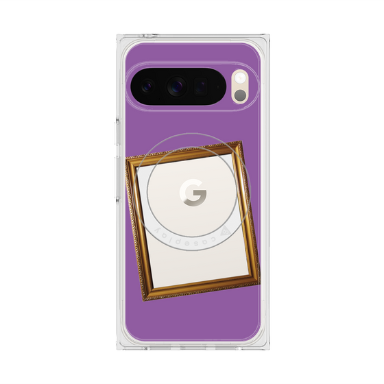 Premium Square Case with Pixelsnap［ Photo Frame - Purple ］