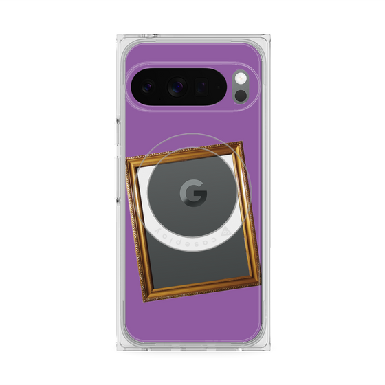 Premium Square Case with Pixelsnap［ Photo Frame - Purple ］