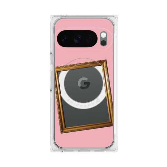Premium Square Case with Pixelsnap［ Photo Frame - Pink ］