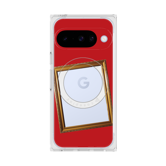 Premium Square Case with Pixelsnap［ Photo Frame - Red ］