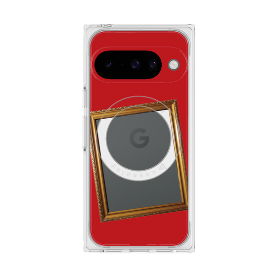 Premium Square Case with Pixelsnap［ Photo Frame - Red ］