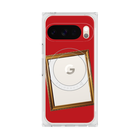 Premium Square Case with Pixelsnap［ Photo Frame - Red ］