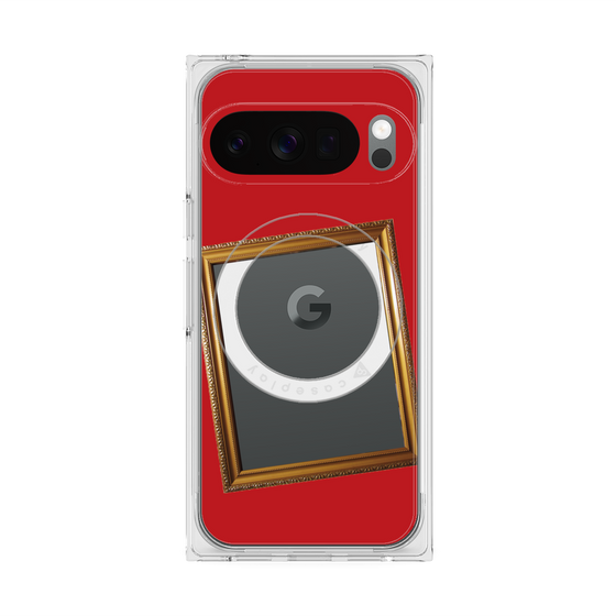 Premium Square Case with Pixelsnap［ Photo Frame - Red ］