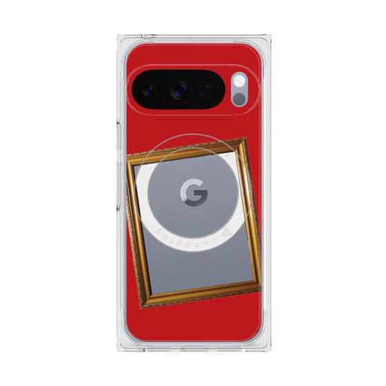 Premium Square Case with Pixelsnap［ Photo Frame - Red ］