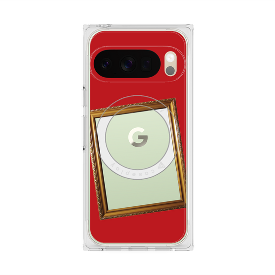 Premium Square Case with Pixelsnap［ Photo Frame - Red ］