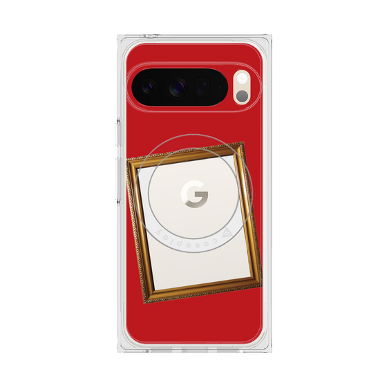 Premium Square Case with Pixelsnap［ Photo Frame - Red ］