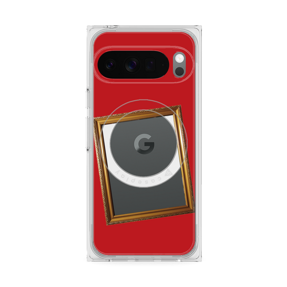 Premium Square Case with Pixelsnap［ Photo Frame - Red ］