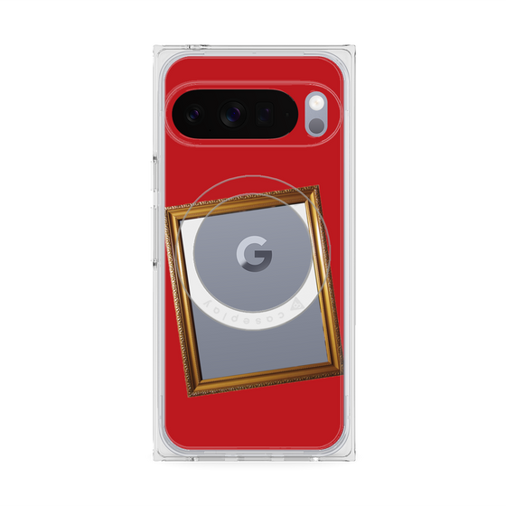 Premium Square Case with Pixelsnap［ Photo Frame - Red ］