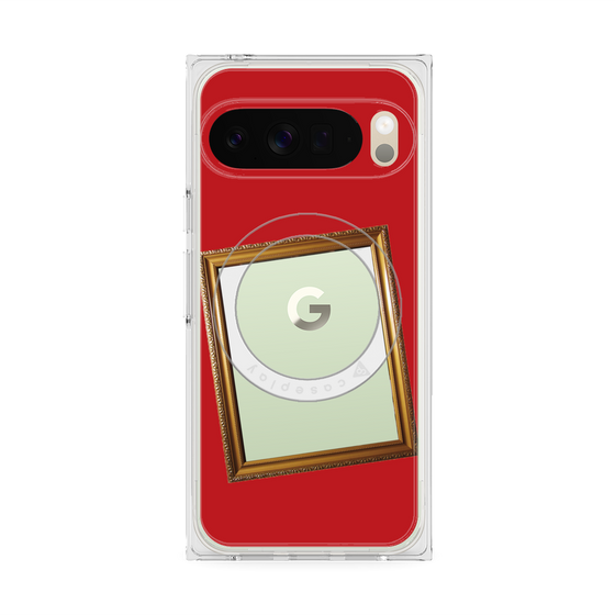 Premium Square Case with Pixelsnap［ Photo Frame - Red ］