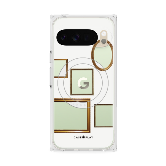 Premium Square Case with Pixelsnap［ Photo Frames - White ］