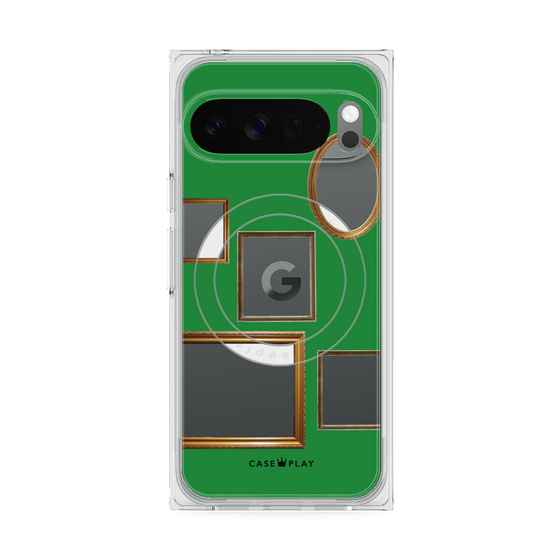 Premium Square Case with Pixelsnap［ Photo Frames - Green ］