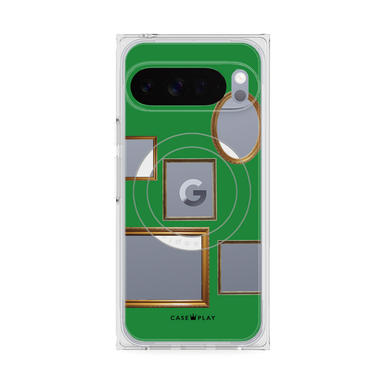 Premium Square Case with Pixelsnap［ Photo Frames - Green ］