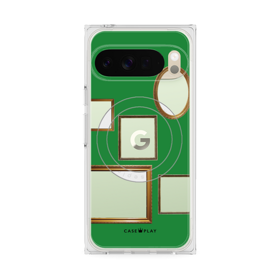 Premium Square Case with Pixelsnap［ Photo Frames - Green ］