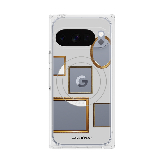 Premium Square Case with Pixelsnap［ Photo Frames - Light Gray ］