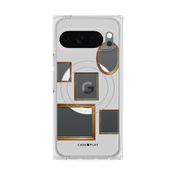 Premium Square Case with Pixelsnap［ Photo Frames - Light Gray ］