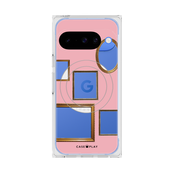 Premium Square Case with Pixelsnap［ Photo Frames - Pink ］