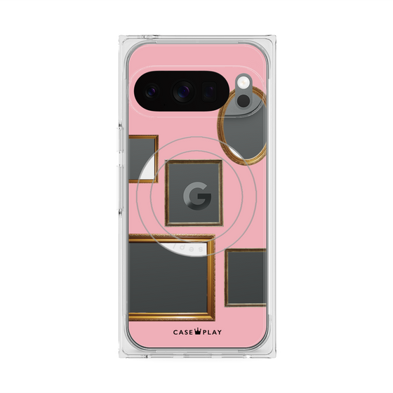 Premium Square Case with Pixelsnap［ Photo Frames - Pink ］