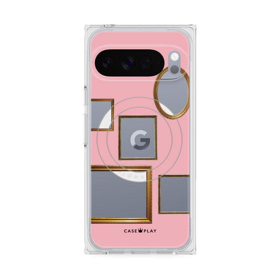 Premium Square Case with Pixelsnap［ Photo Frames - Pink ］