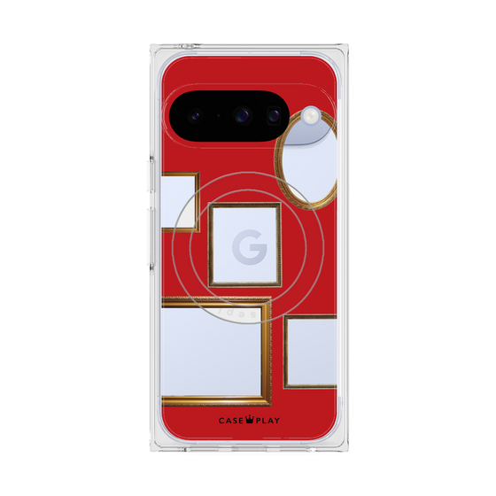 Premium Square Case with Pixelsnap［ Photo Frames - Red ］