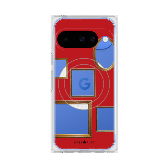 Premium Square Case with Pixelsnap［ Photo Frames - Red ］