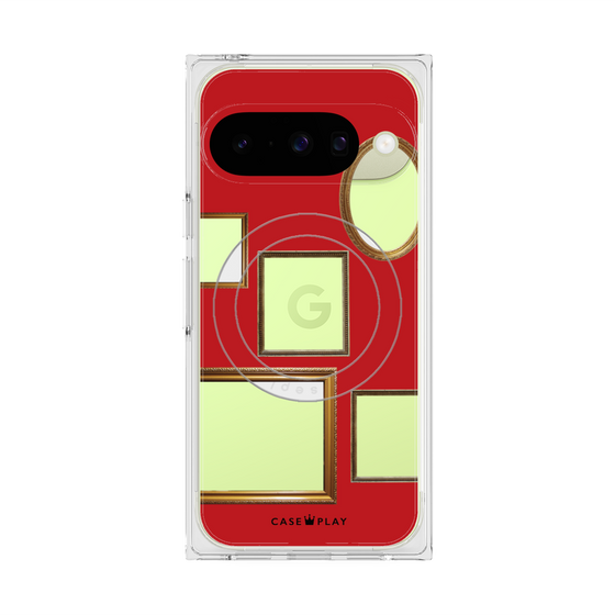 Premium Square Case with Pixelsnap［ Photo Frames - Red ］