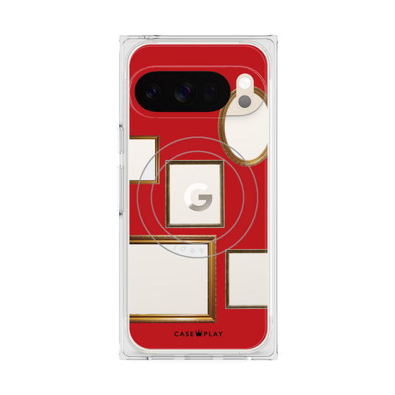 Premium Square Case with Pixelsnap［ Photo Frames - Red ］