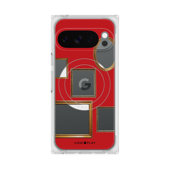 Premium Square Case with Pixelsnap［ Photo Frames - Red ］