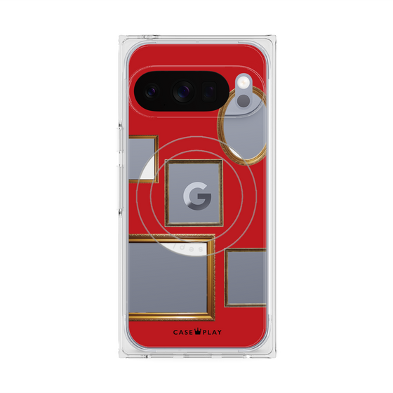 Premium Square Case with Pixelsnap［ Photo Frames - Red ］