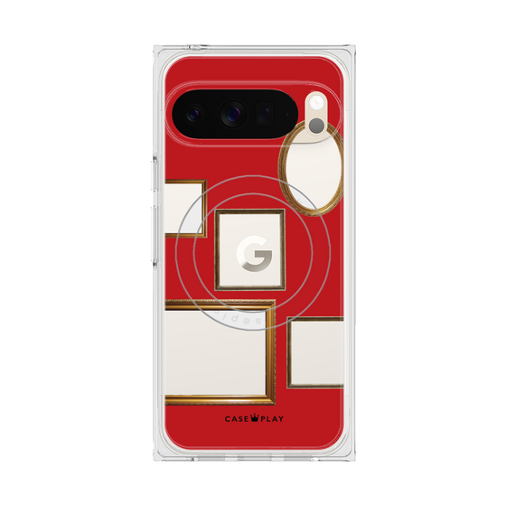 Premium Square Case with Pixelsnap［ Photo Frames - Red ］