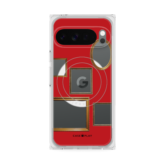 Premium Square Case with Pixelsnap［ Photo Frames - Red ］