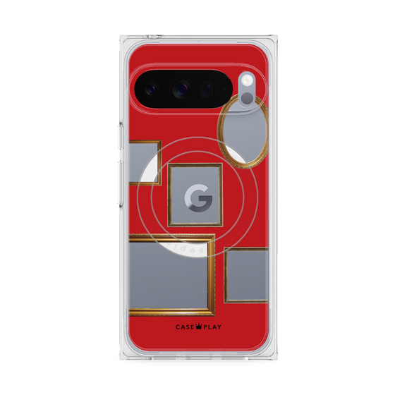 Premium Square Case with Pixelsnap［ Photo Frames - Red ］