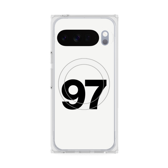 Premium Square Case with Pixelsnap［ No.97 - White ］